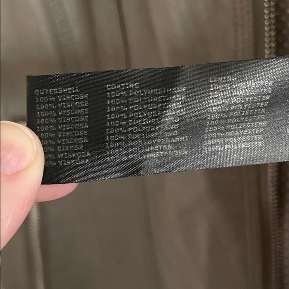 Rino Pelle Women Gray Taupe Faux Leather Moto Jacket Bikercore Outdoor Causal - Picture 9 of 14